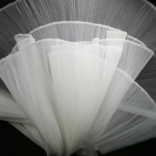 Pleated organza