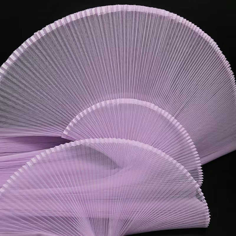 Pleated organza